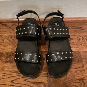 Designer Platform, Studded Sandals